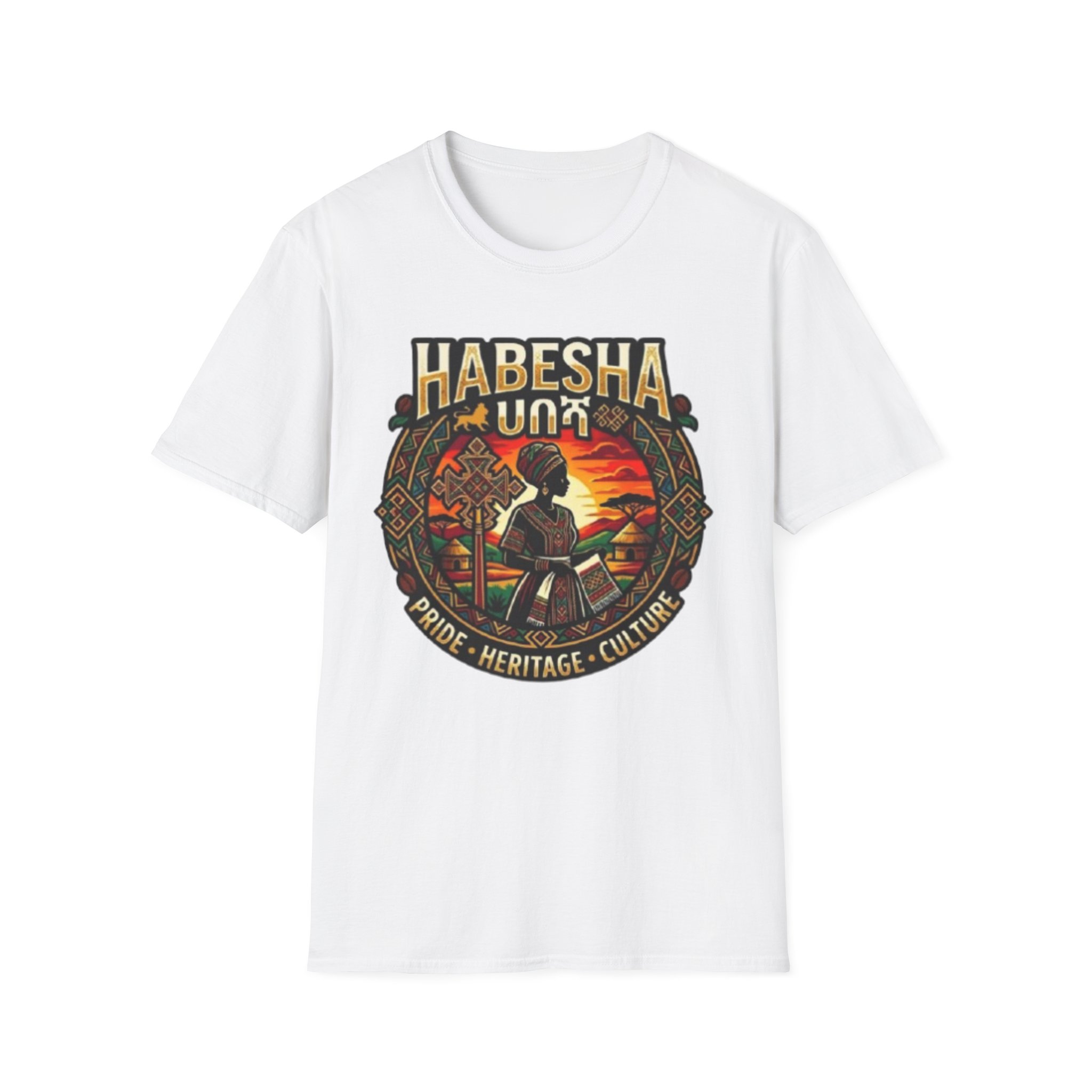 Habesha Pride Heritage Culture T-Shirt | Ethiopian Eritrean Retro Design