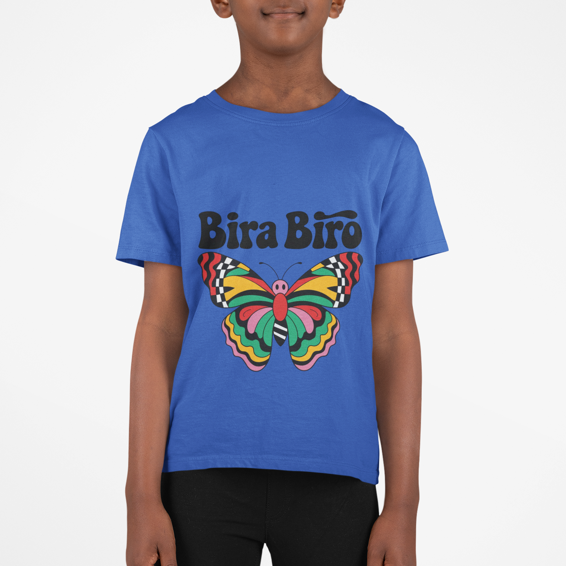 Bira Biro Colorful Butterfly Youth Tee | Habeshan Kids Shirt