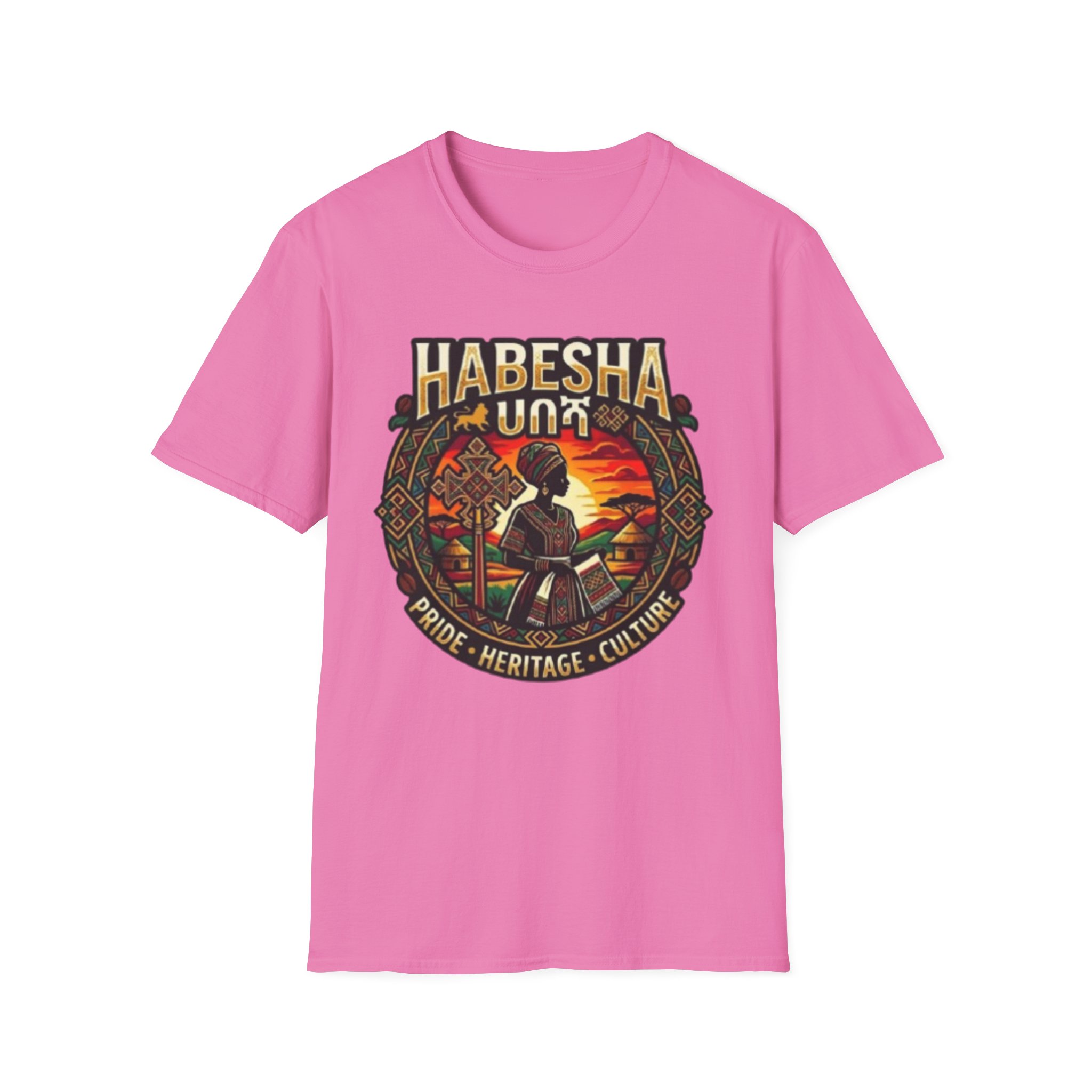 Habesha Pride Heritage Culture T-Shirt | Ethiopian Eritrean Retro Design