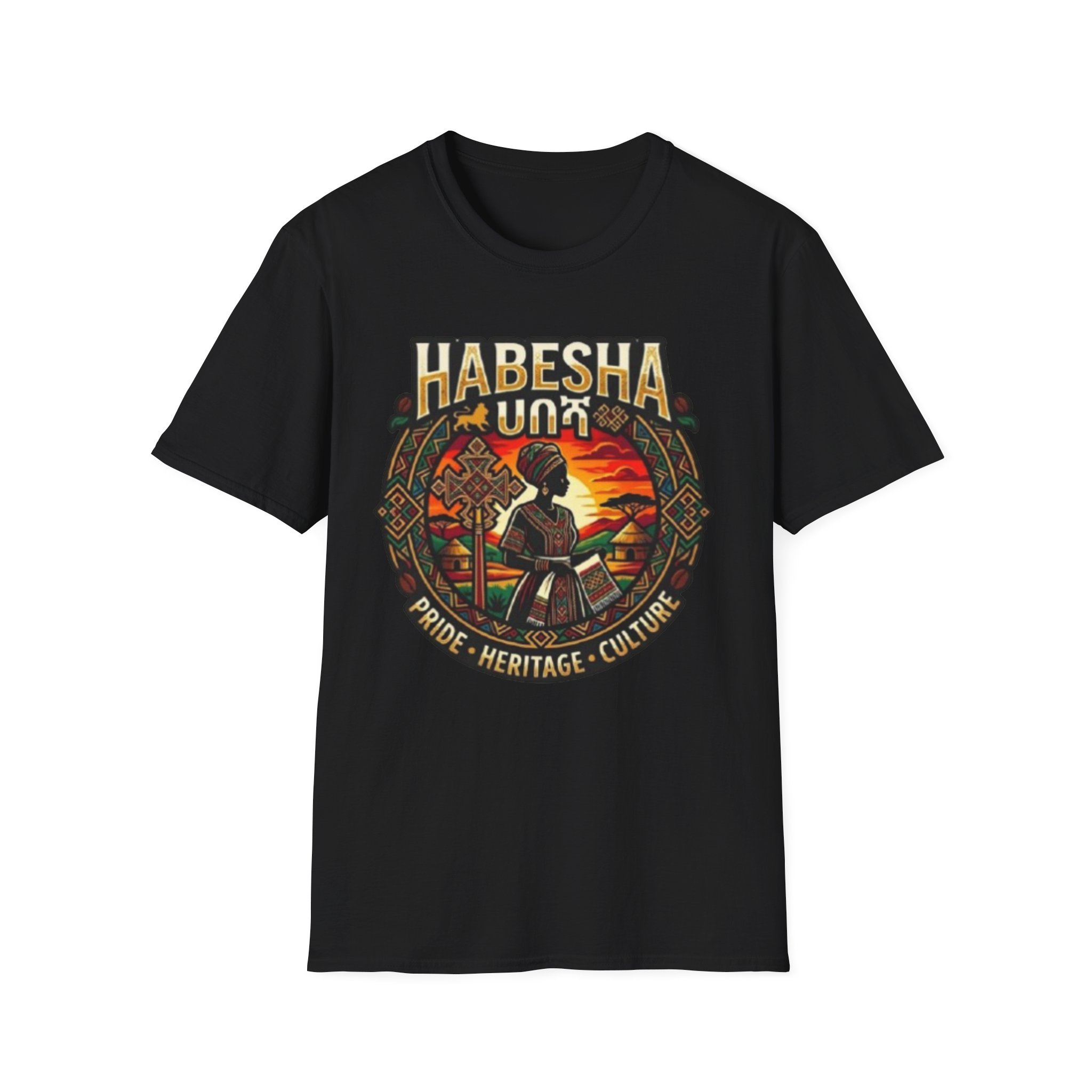 Habesha Pride Heritage Culture T-Shirt | Ethiopian Eritrean Retro Design