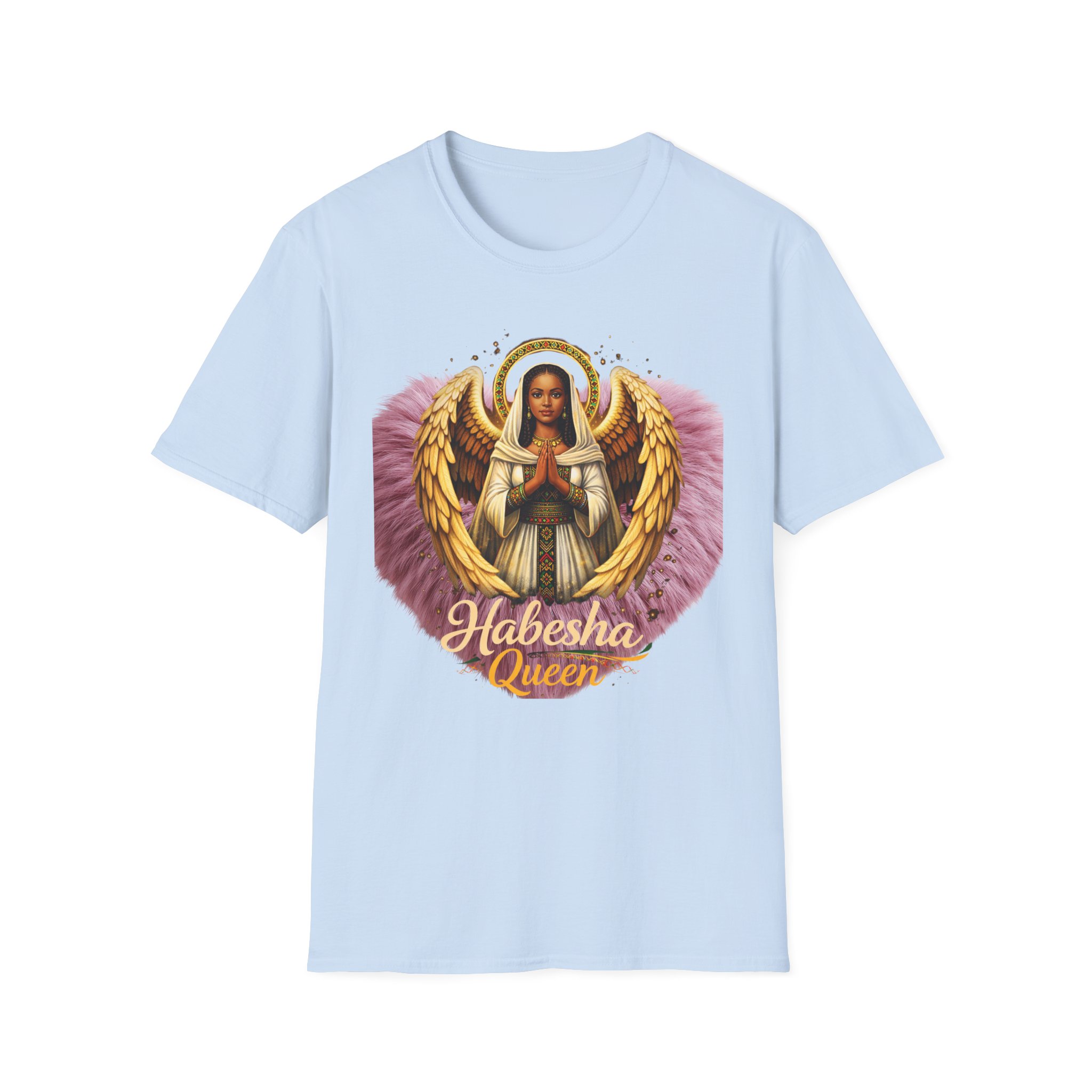 Habesha Queen Angel Illustration T-Shirt | Habesha Pride