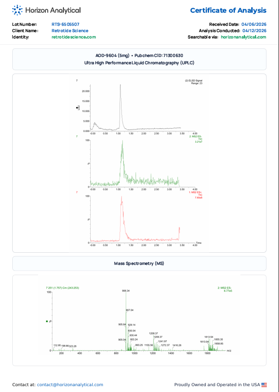 AOD-9604 5mg Research Peptide