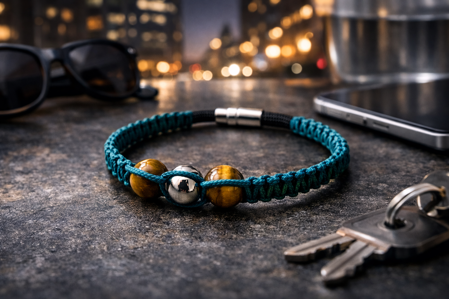 L'Audacieux : Bracelet "Azur & Terre"