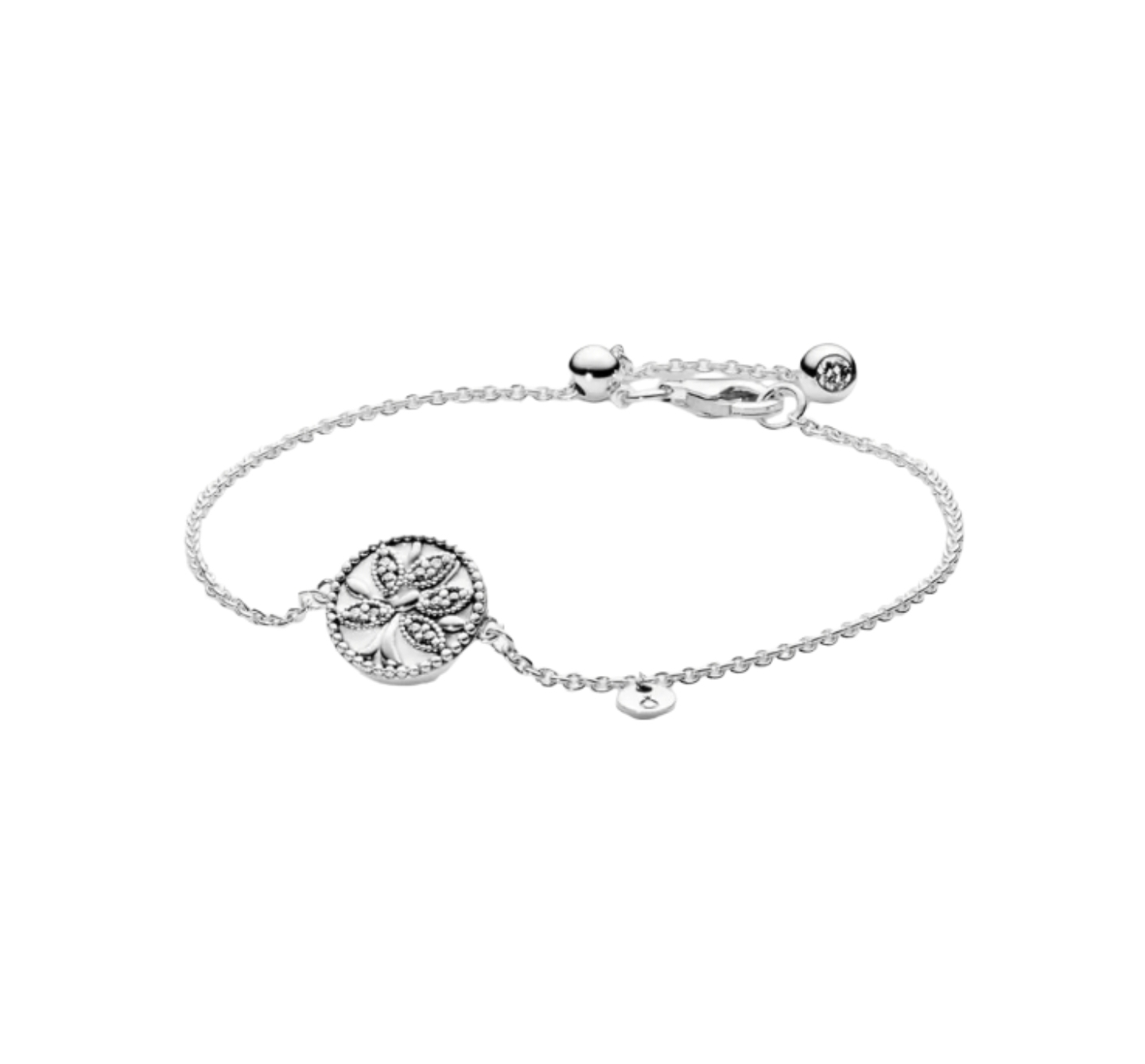 Sterling Silver Floral Bracelet