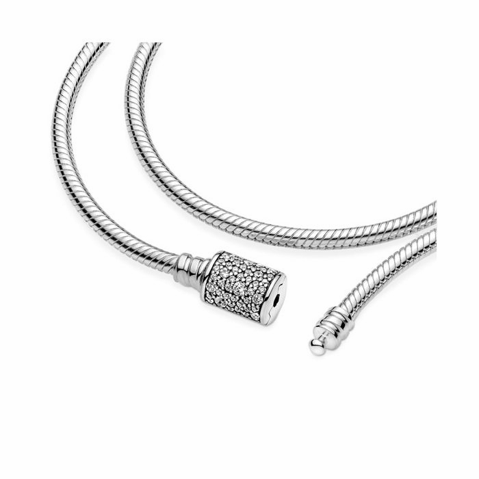 Pandora Bracelet, Double Wrap Barrel Clasp, 