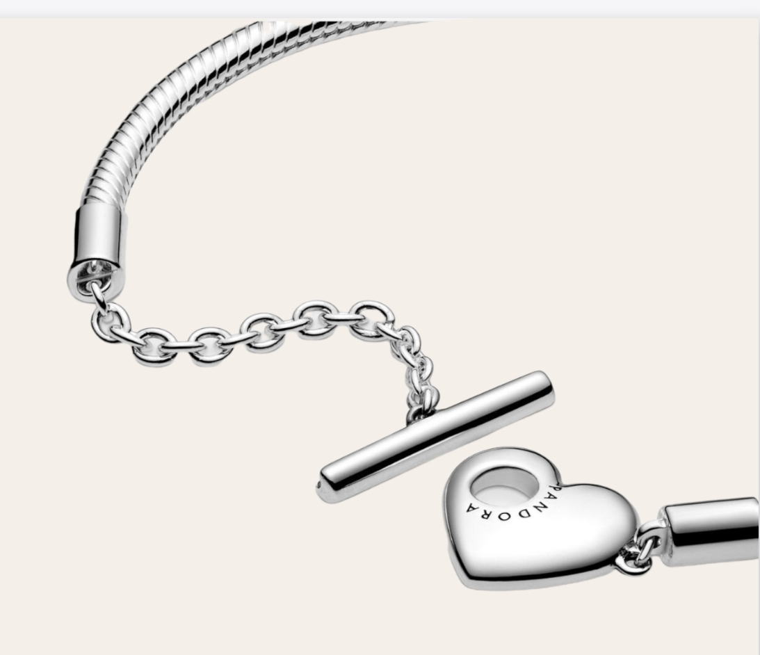 Pandora Heart T-Bar Bracelet