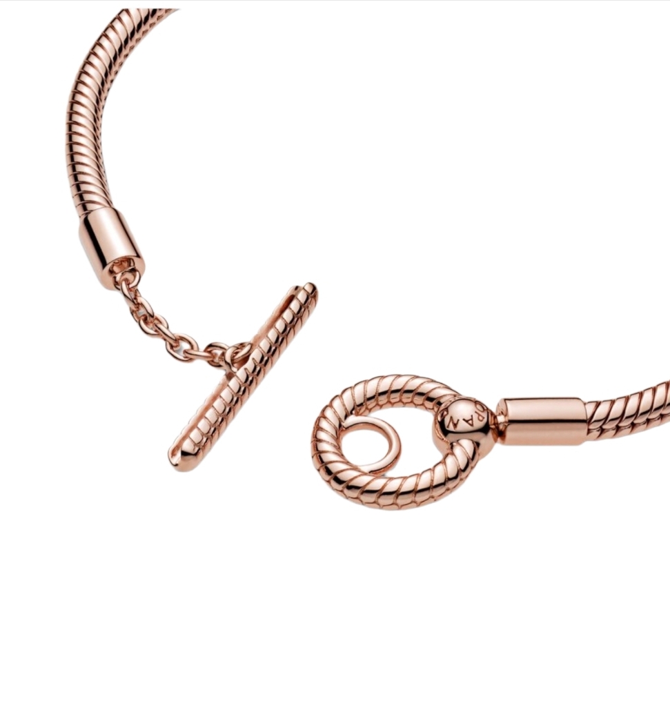 Pandora Moments T-Bar snake Chain Bracelet