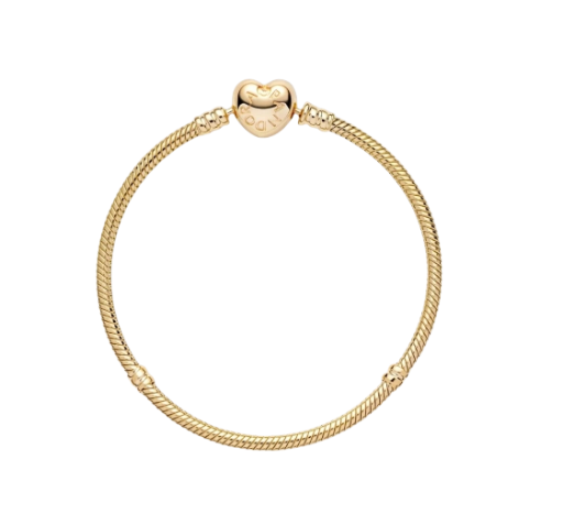 Heart Clasp Snake Chain Bracelet