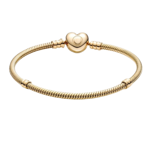 Heart Clasp Snake Chain Bracelet