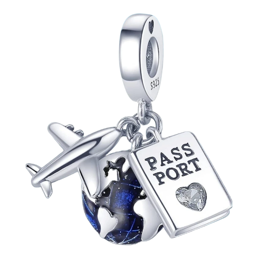 Travel Charm Pendant S925 Stainless Silver