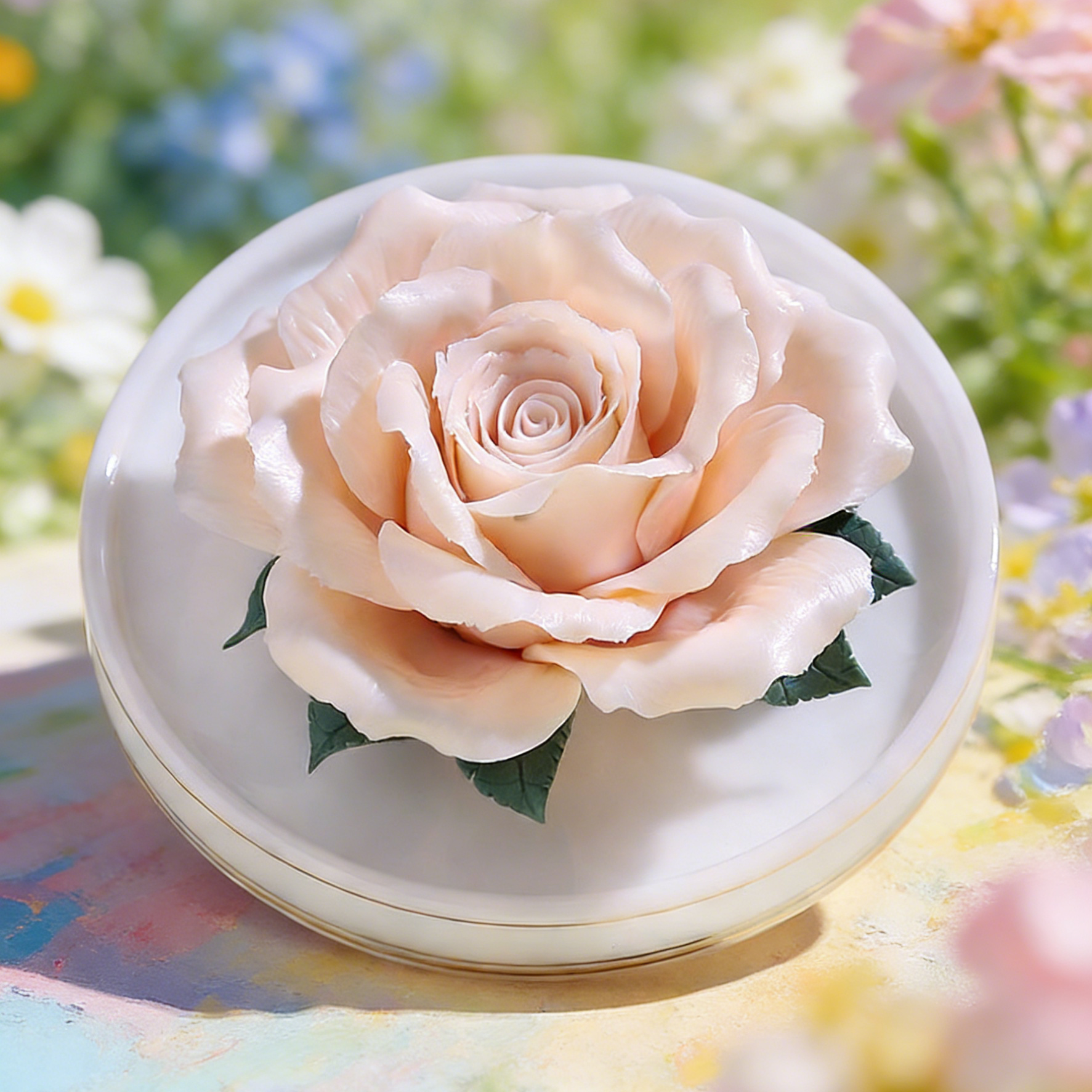 Floral Porcelain Trinket