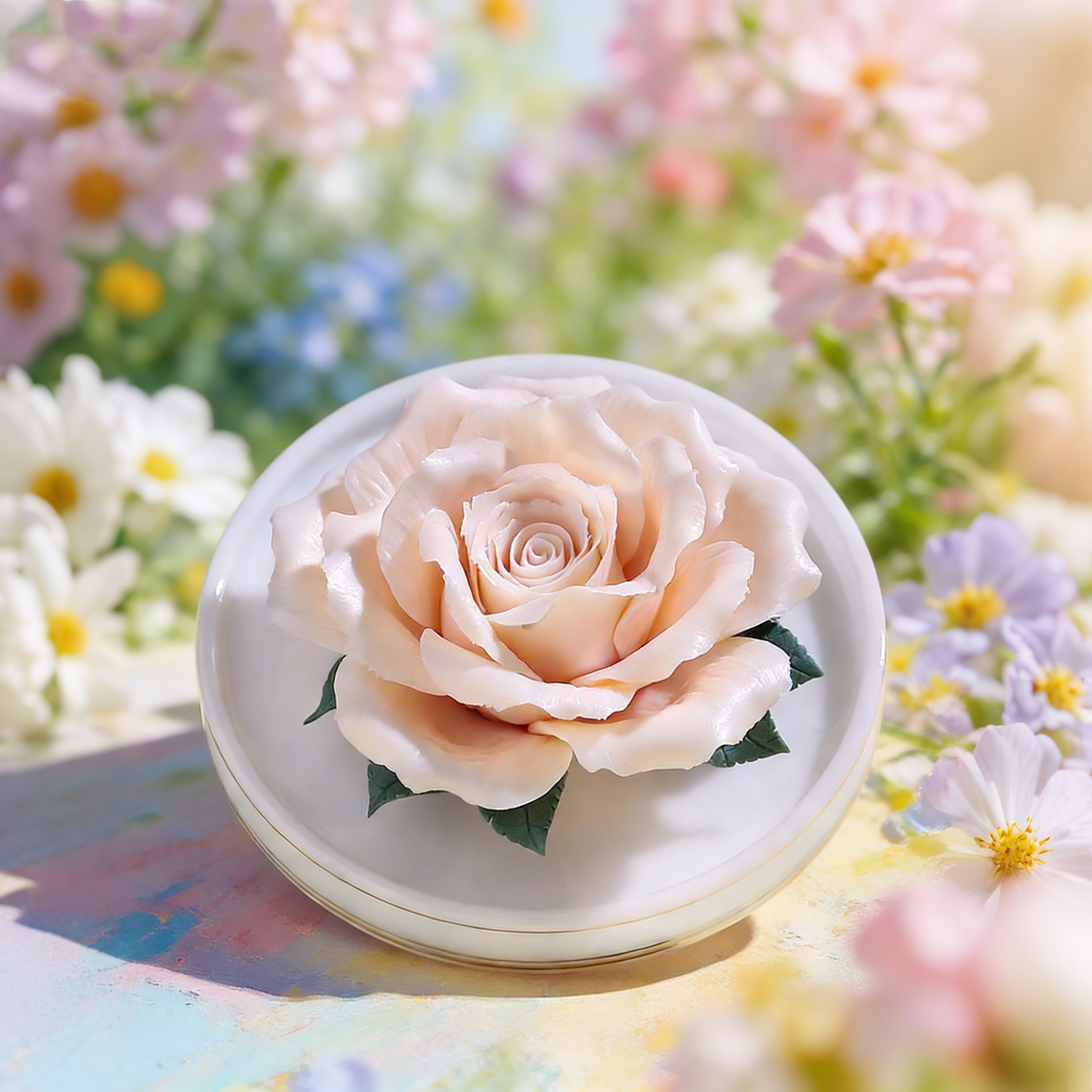 Floral Porcelain Trinket