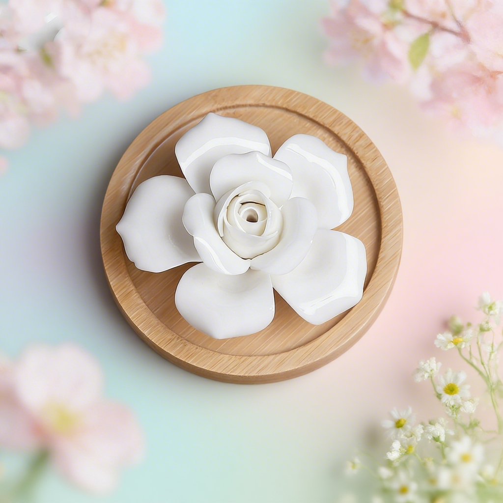 Porcelain Rose Decorative Ornament