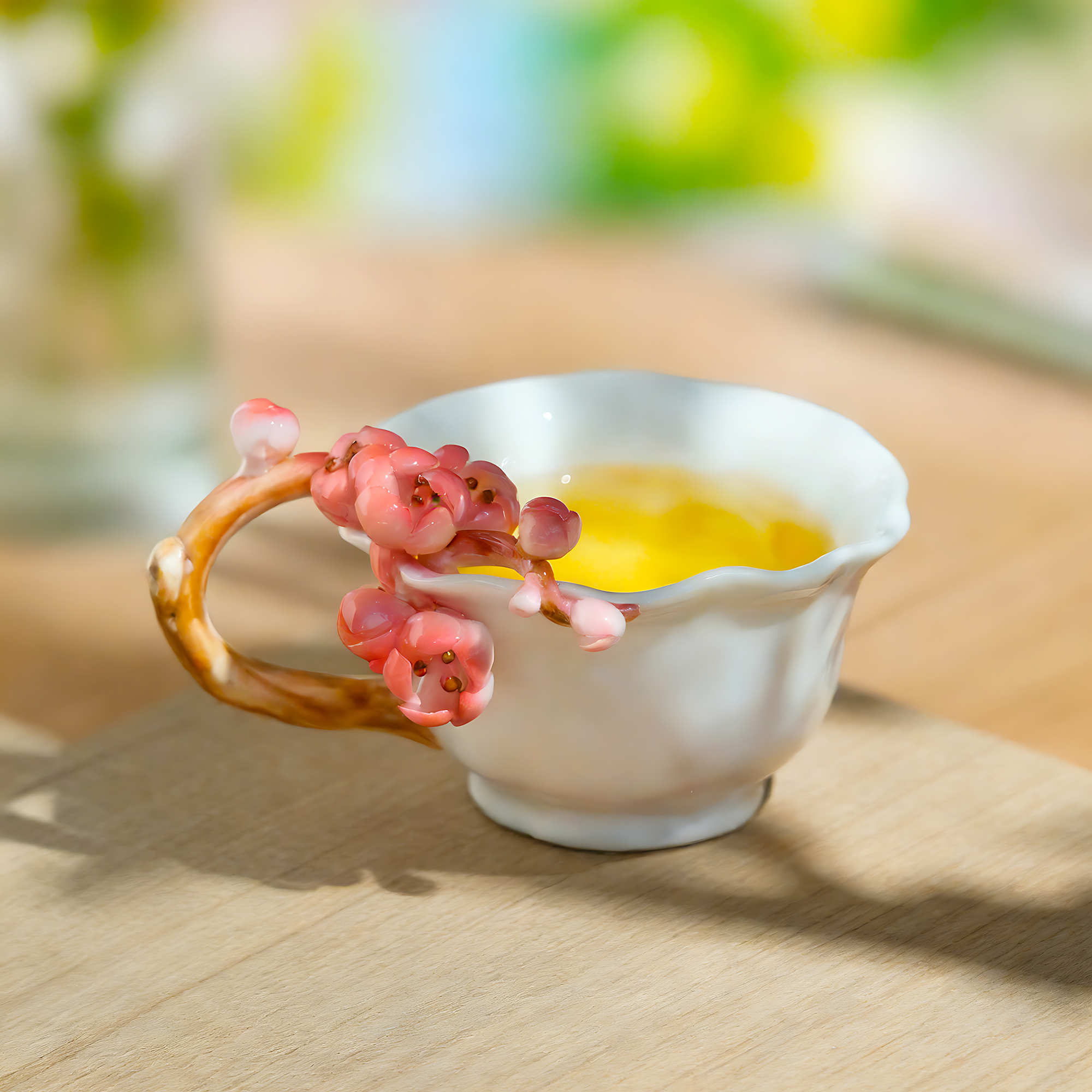 Floral Ceramic Teacup