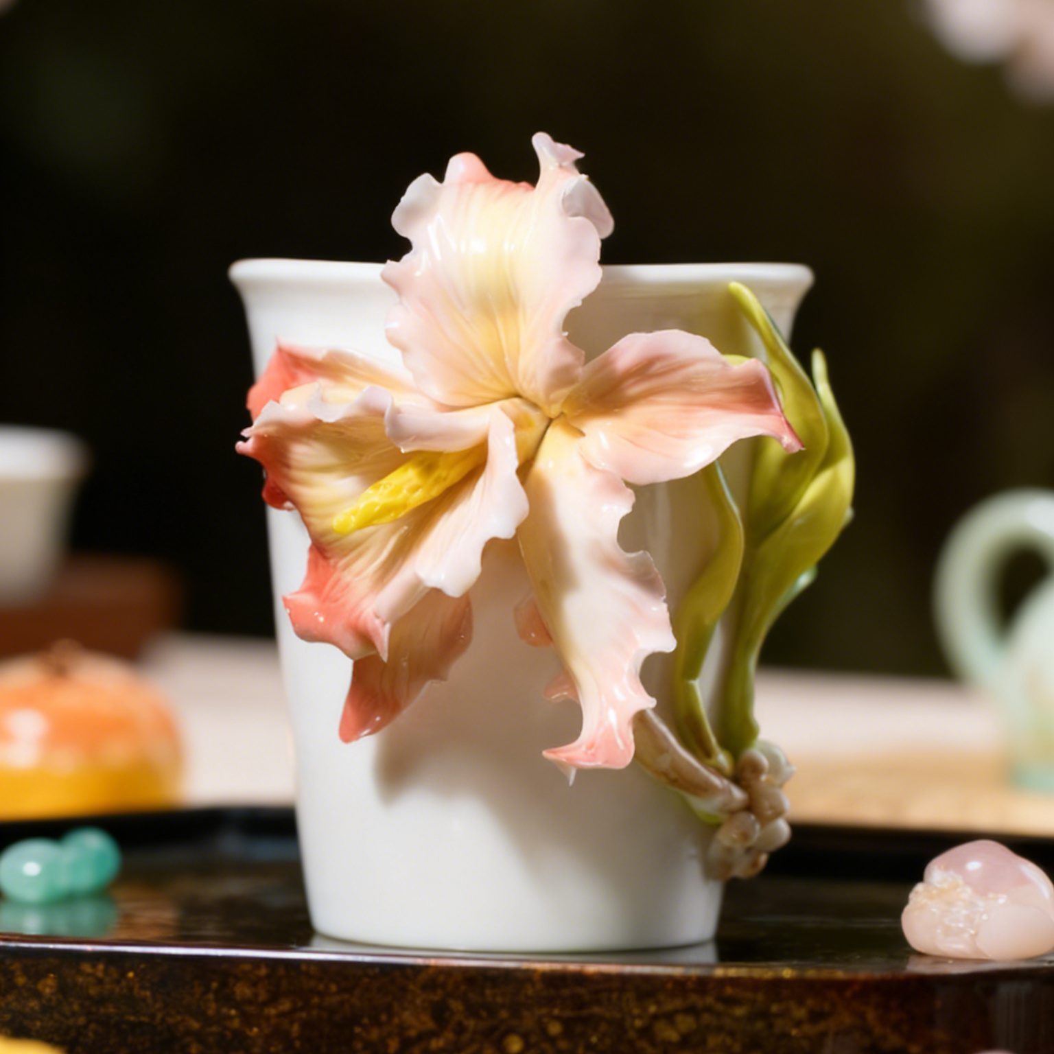 Floral Ceramic Coffee Mug
