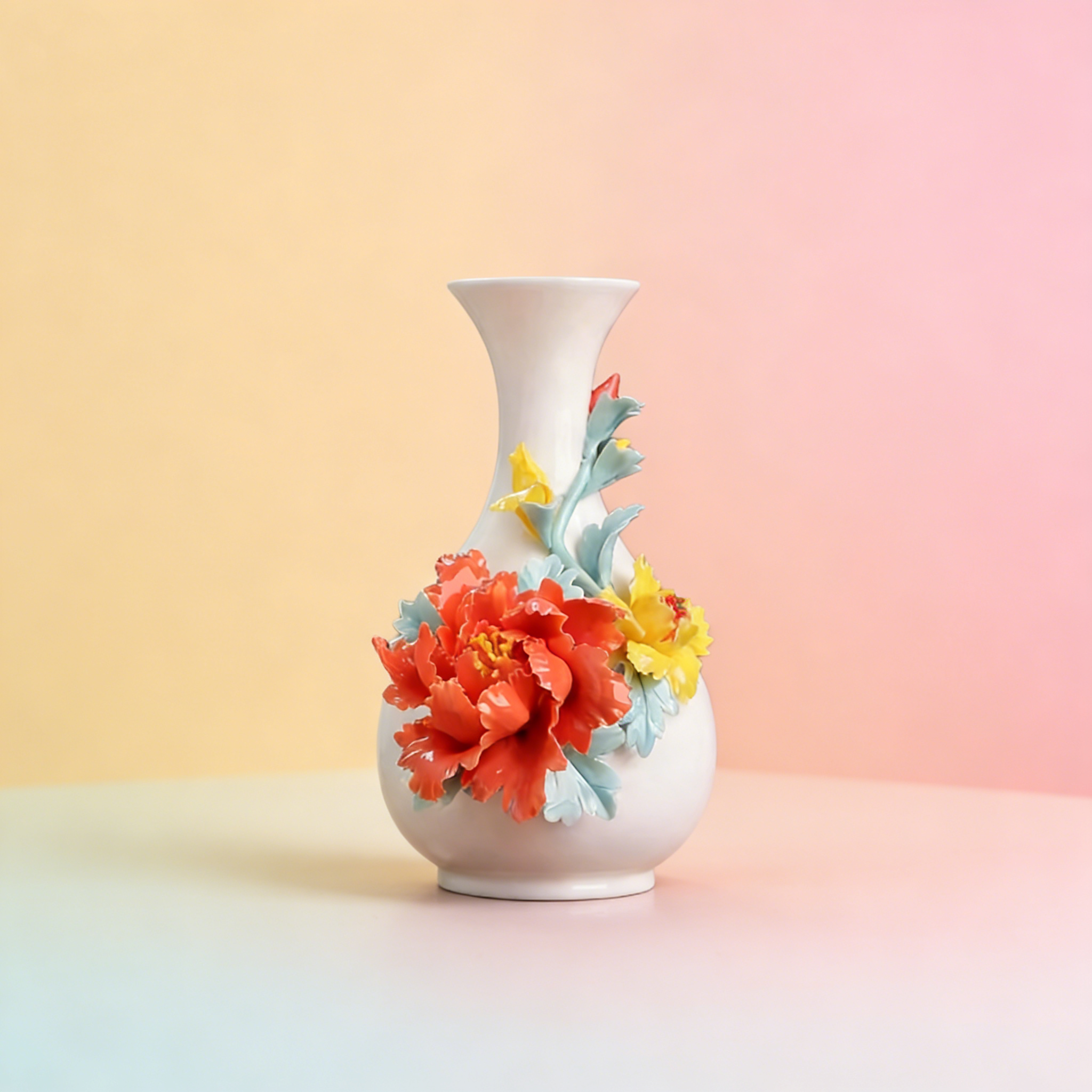Floral Ceramic Vase