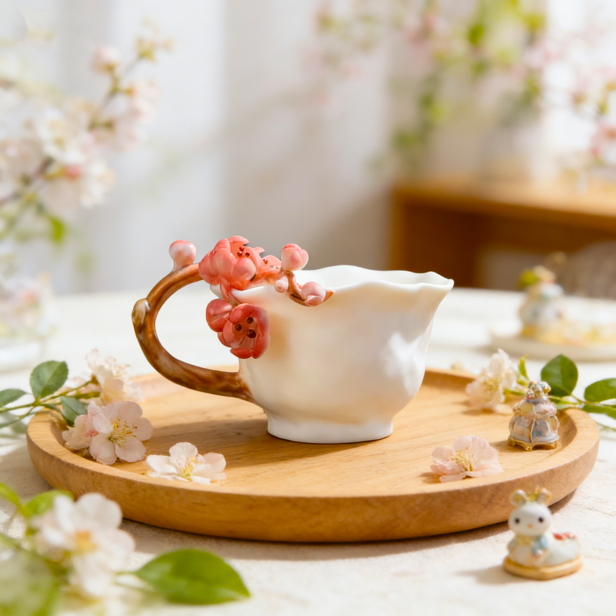 Floral Ceramic Teacup