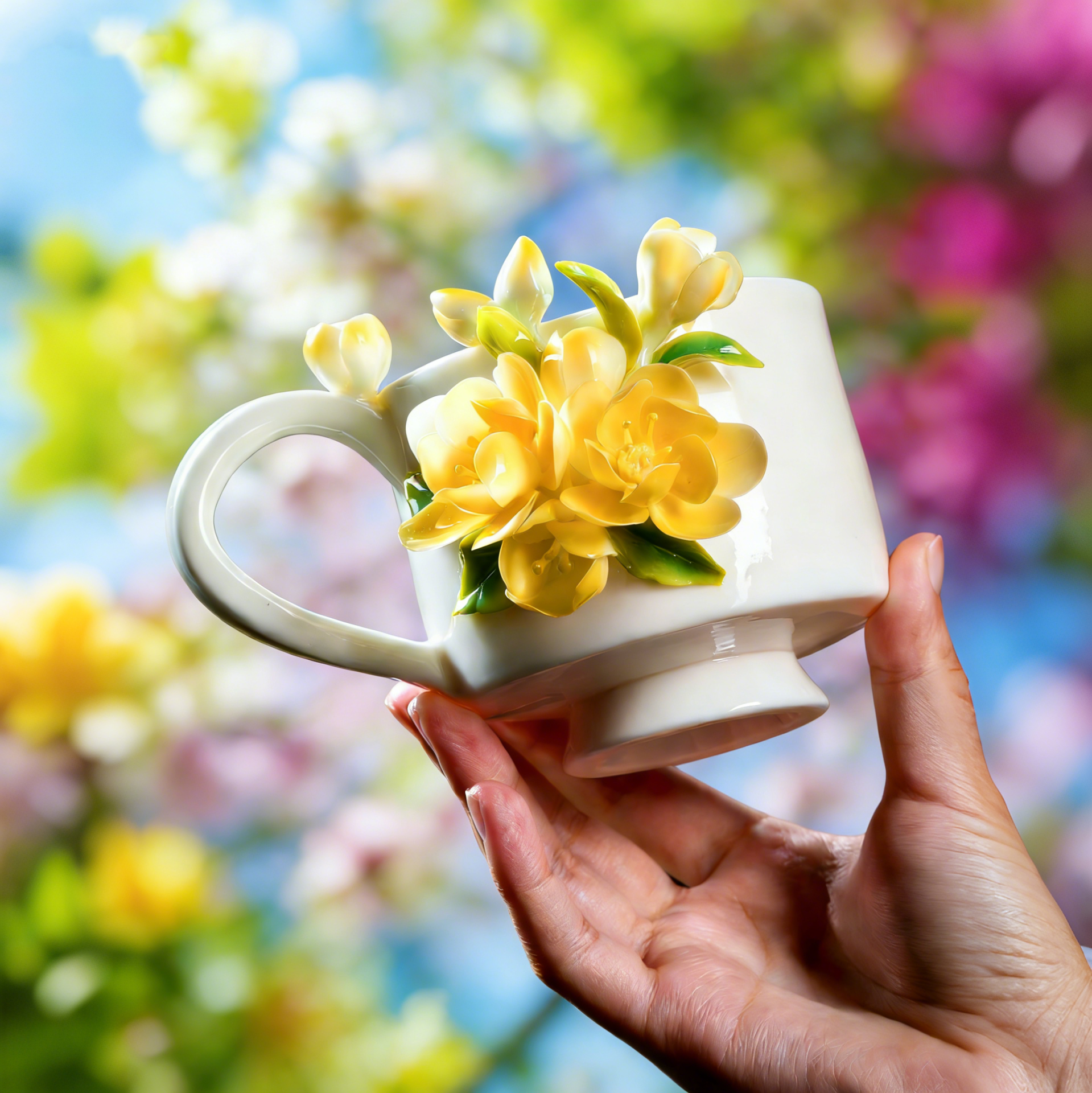 Floral Porcelain Mug