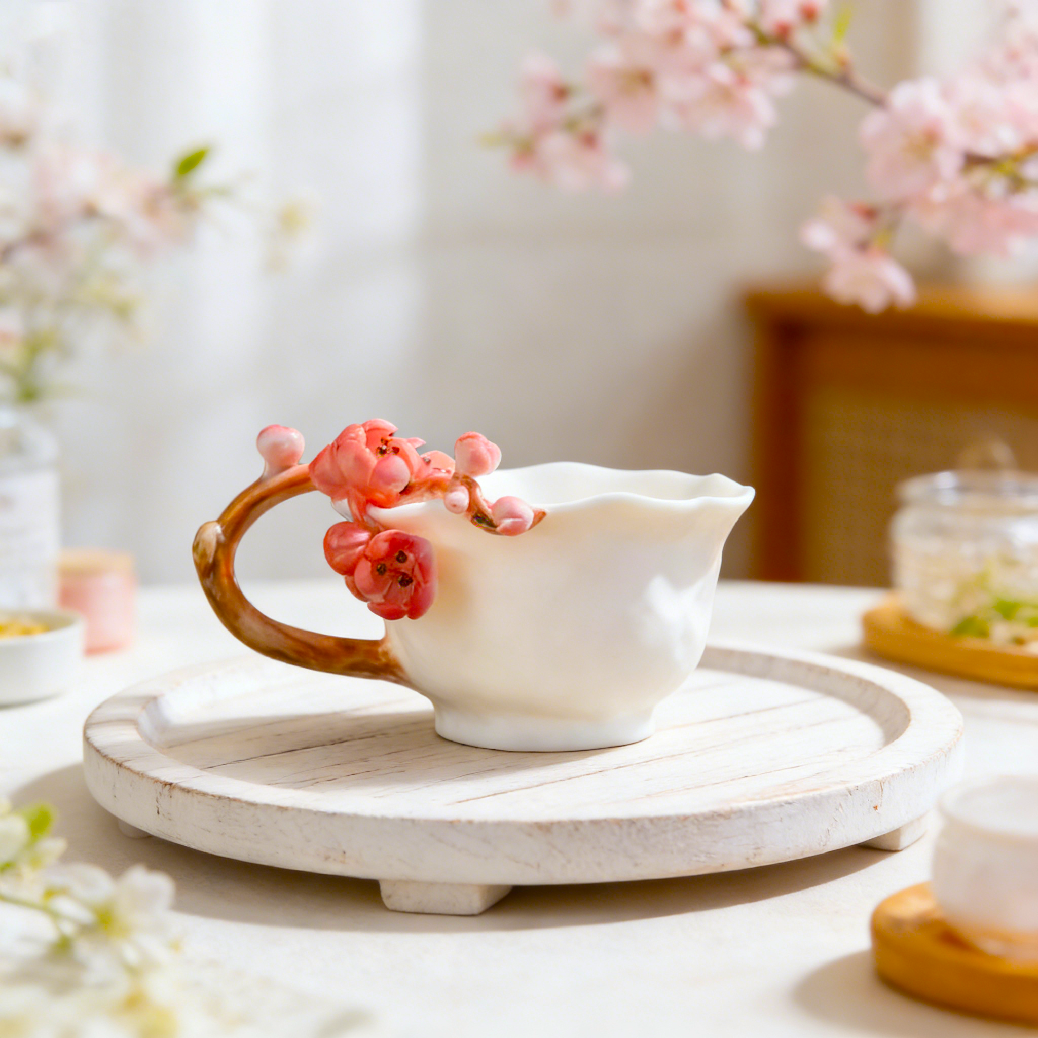 Floral Ceramic Teacup