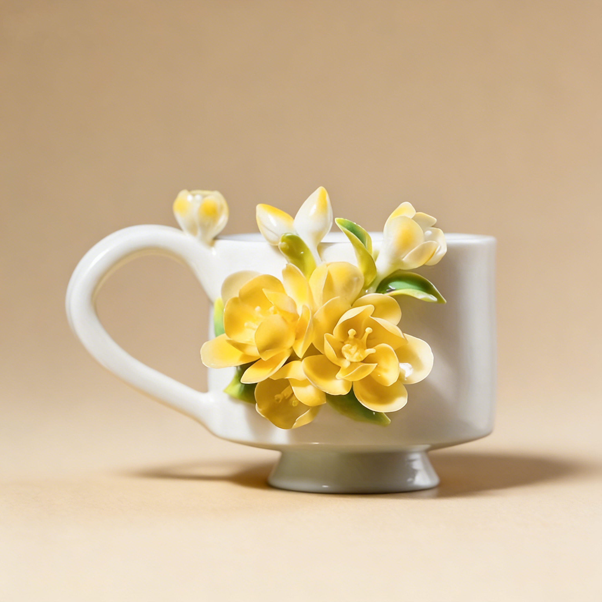 Porcelain Floral Teacup