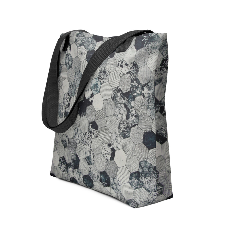 Geometric Hexagon Tote Bag