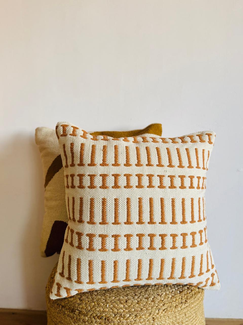 Designer Kaeley Handwoven Cotton  Cushion Cover