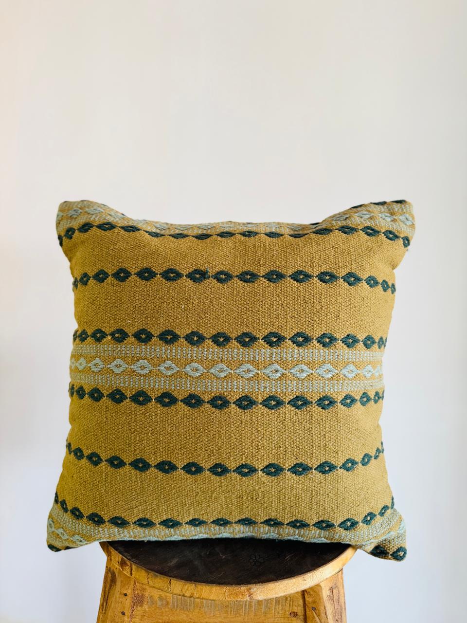 Handwoven Pedal Designer Cotton Cushion Cover