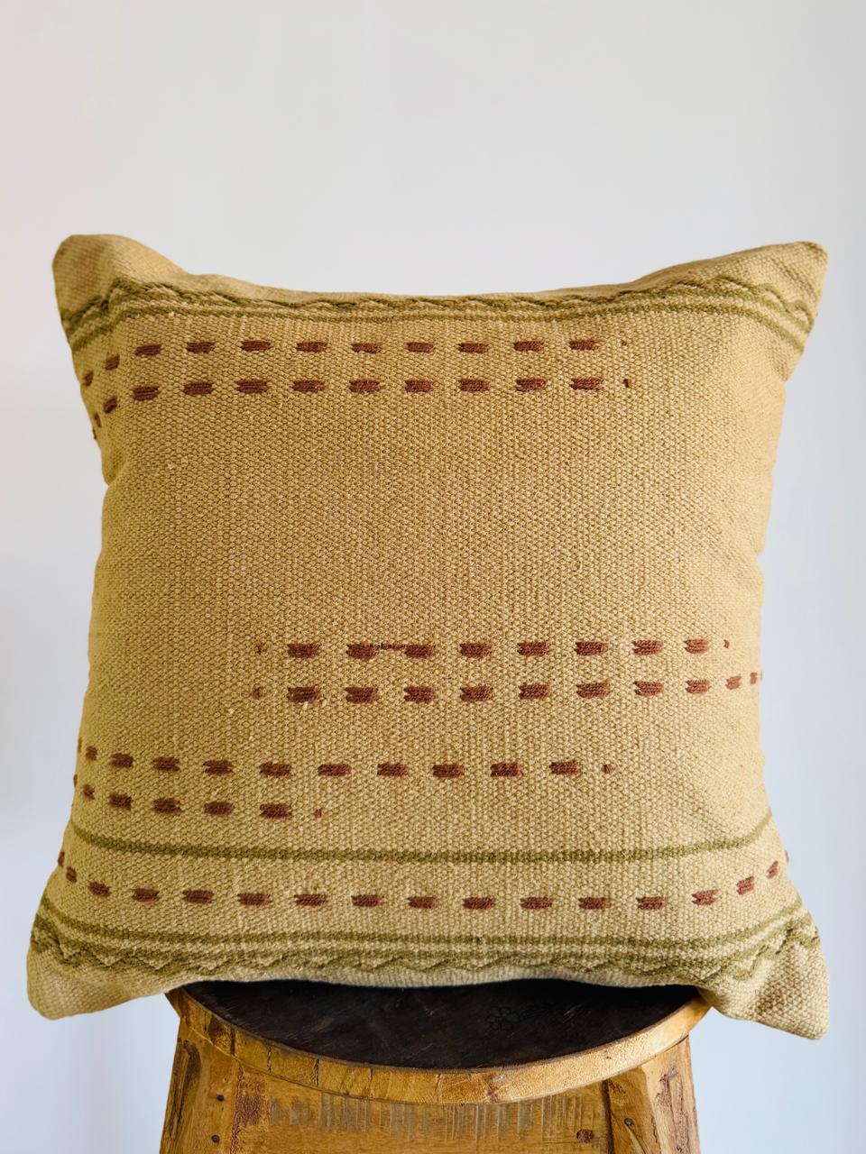 Beautiful Handwoven Designer Cotton Cushion Cover
