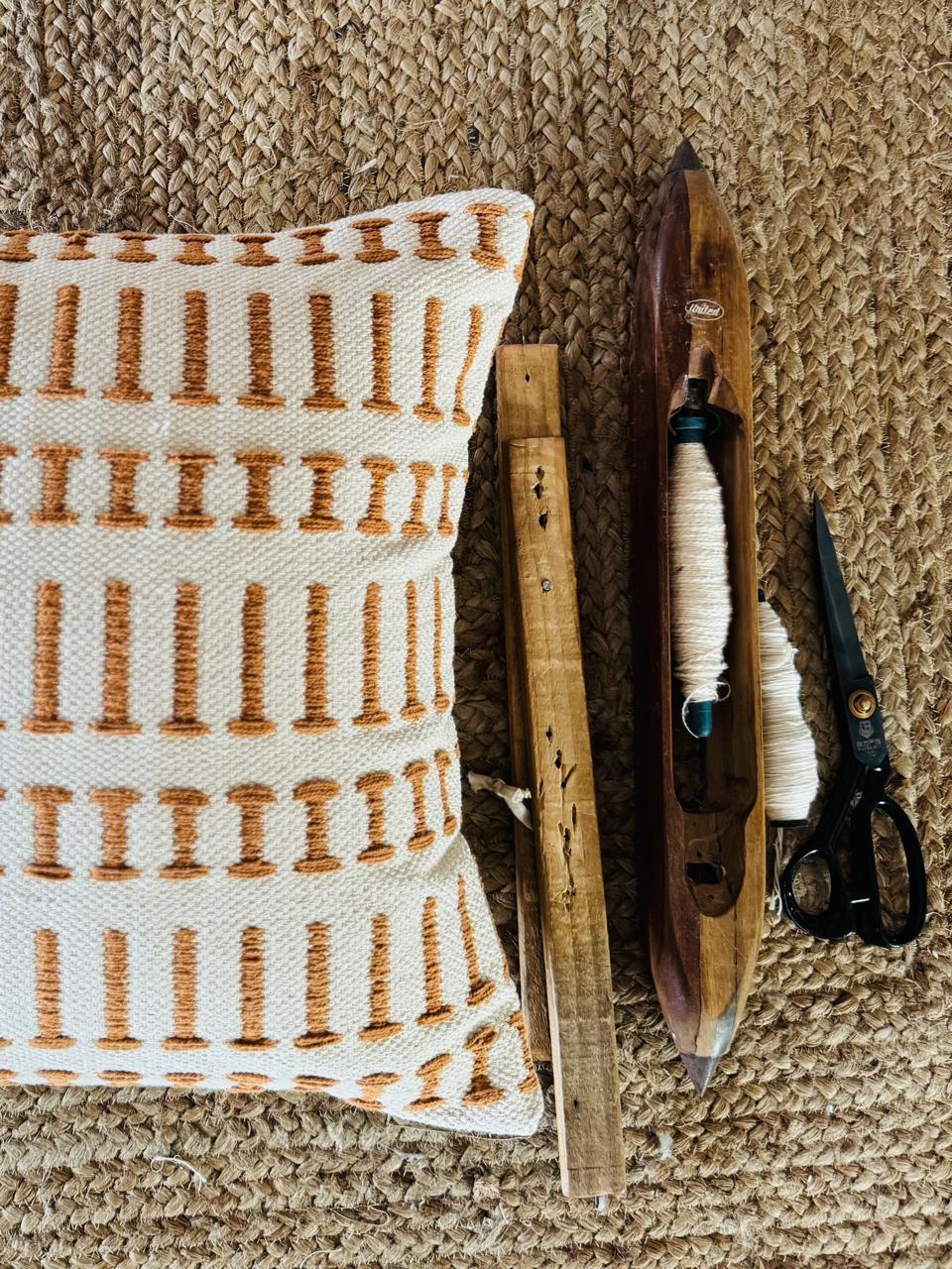 Designer Kaeley Handwoven Cotton  Cushion Cover