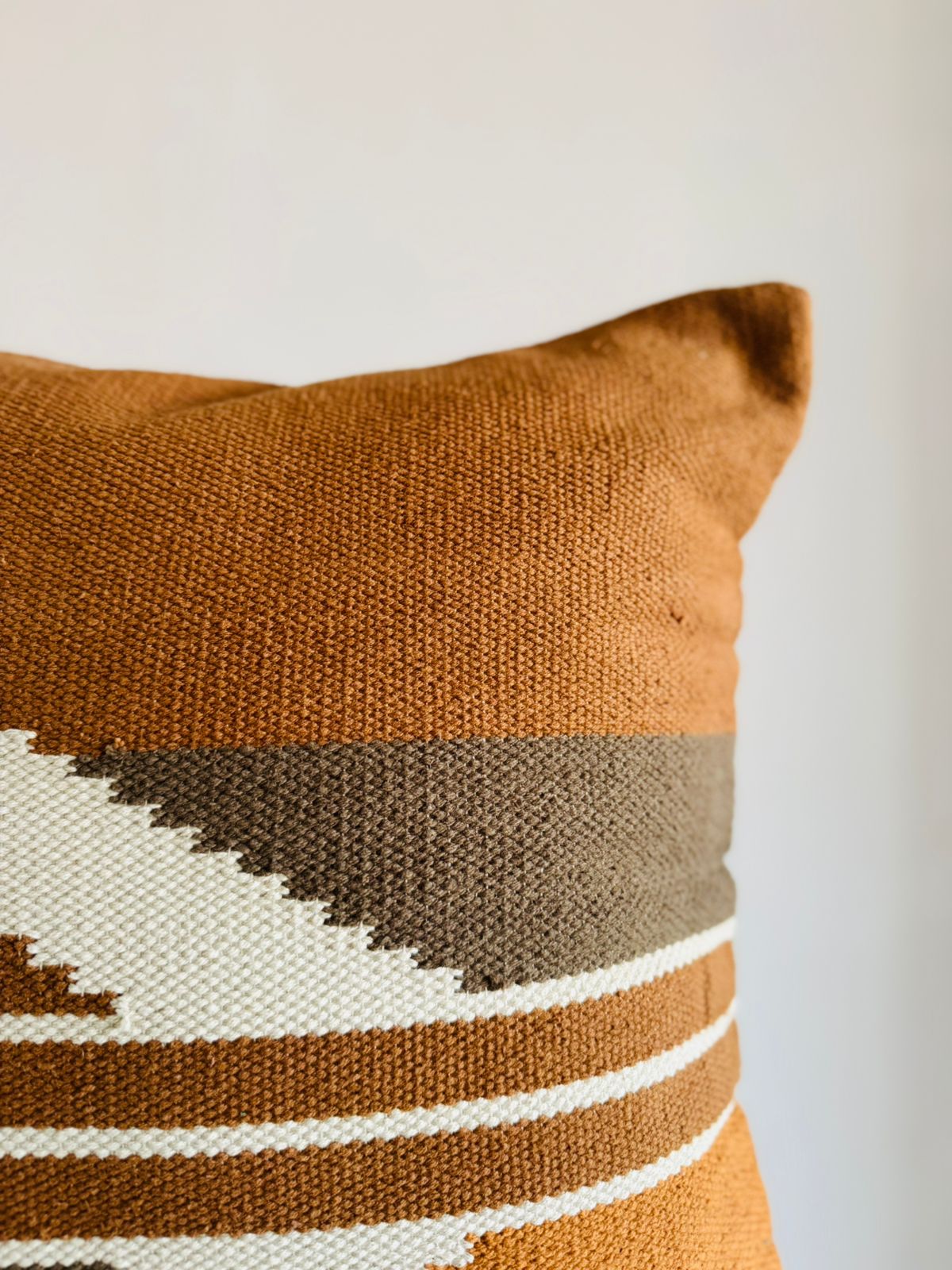 Handwoven Geometric Cushion Cover