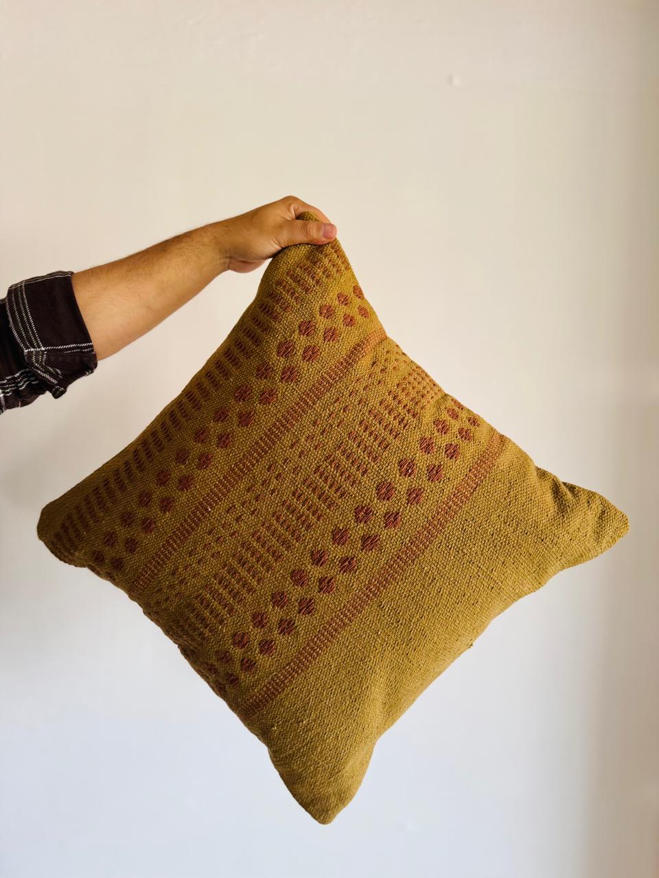 Designer Handwoven Cotton Cushion Cover