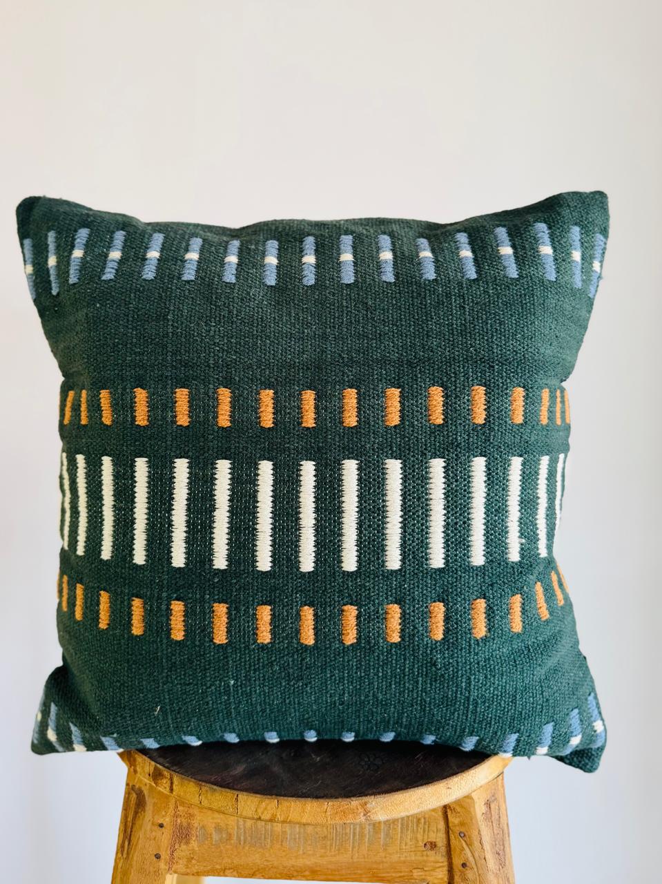 Lucy Designer Handwoven Cotton Cushion Cover