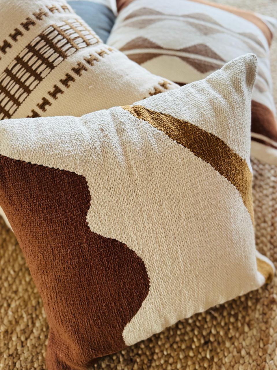 Designer Youd Handwoven Cotton  Cushion Cover