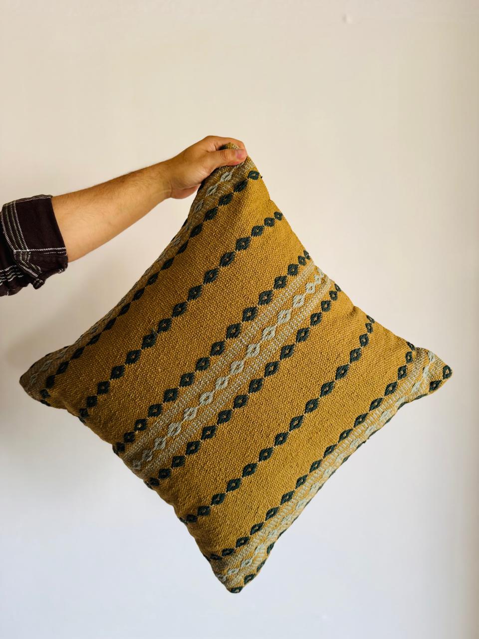Handwoven Pedal Designer Cotton Cushion Cover