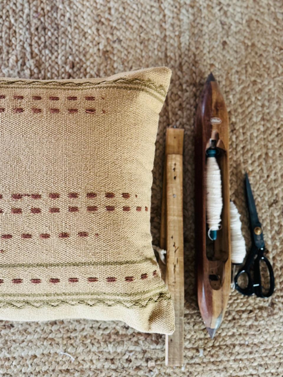 Beautiful Handwoven Designer Cotton Cushion Cover