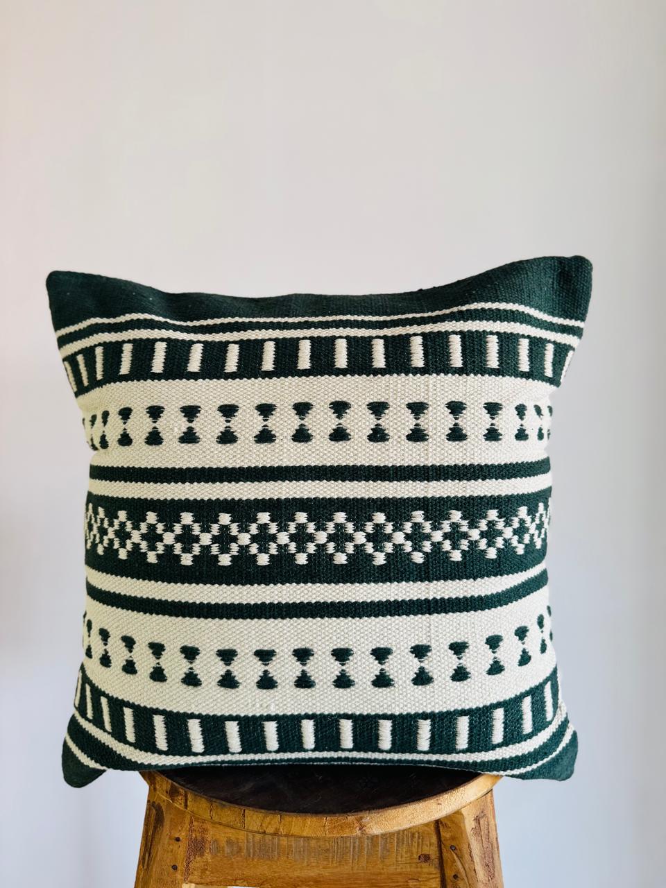 Diamond Weave Pedal Designer Cotton Cushion Cover