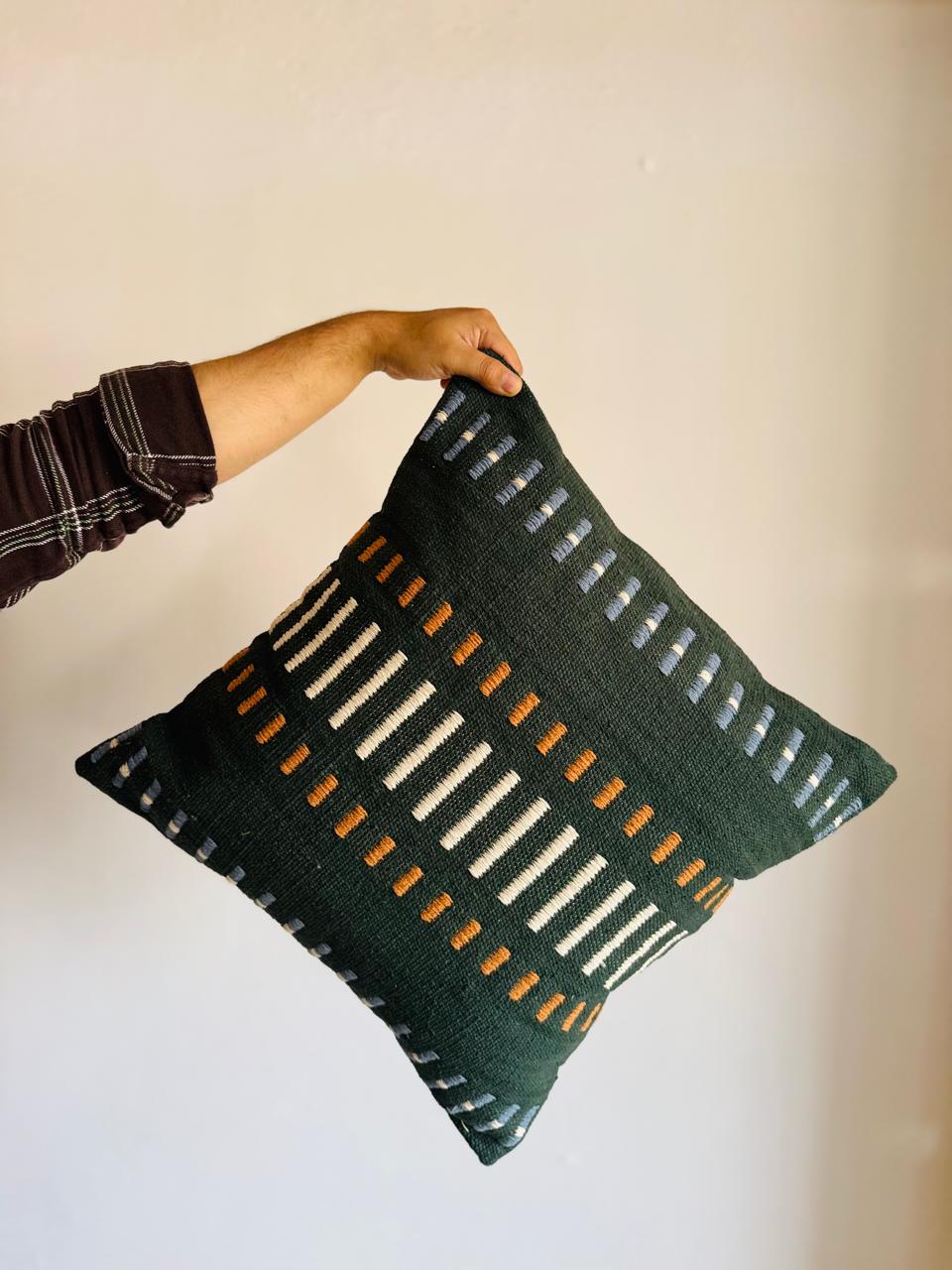 Lucy Designer Handwoven Cotton Cushion Cover