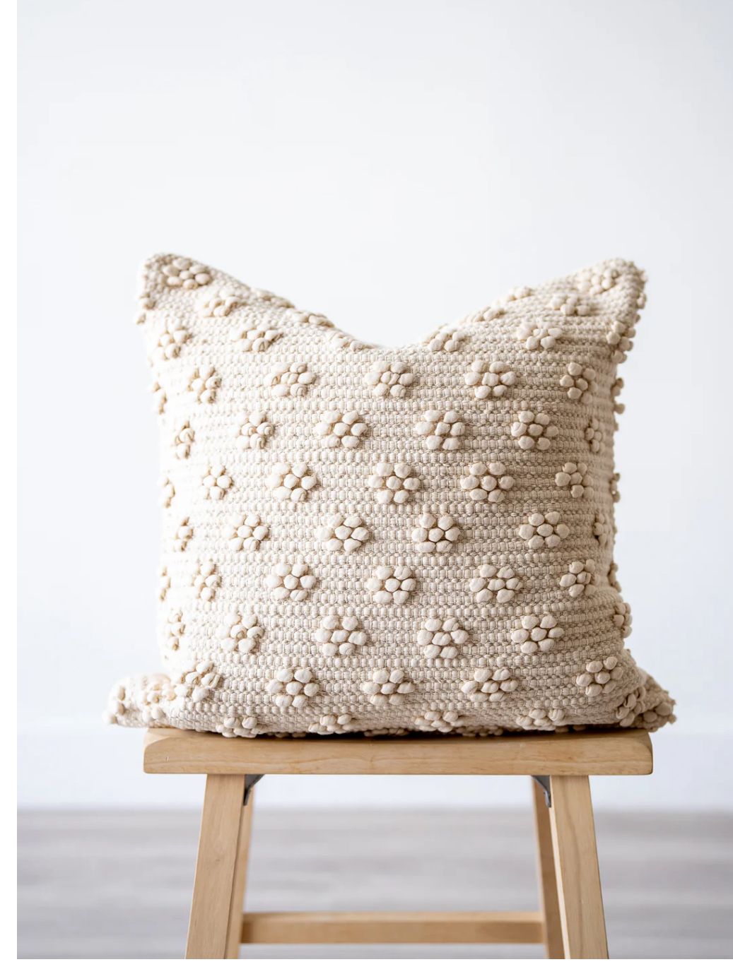 Designer Handwoven cotton loop cushion  Cover