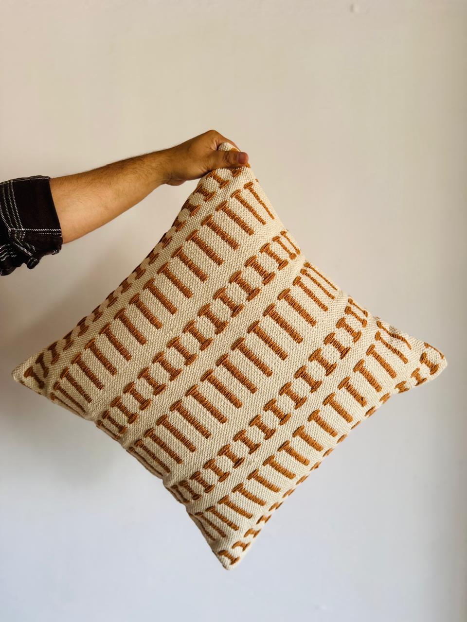 Designer Kaeley Handwoven Cotton  Cushion Cover