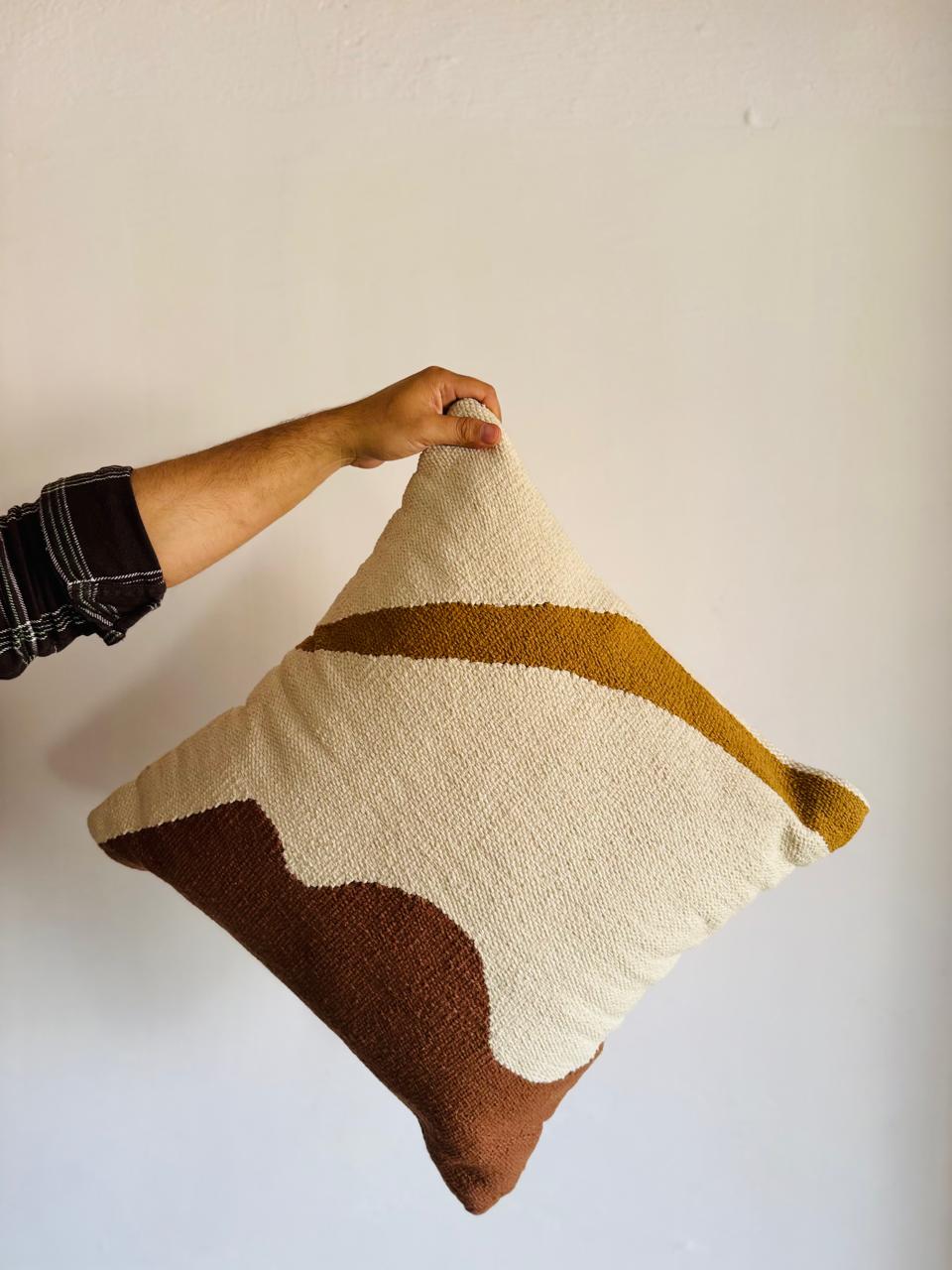 Designer Youd Handwoven Cotton  Cushion Cover