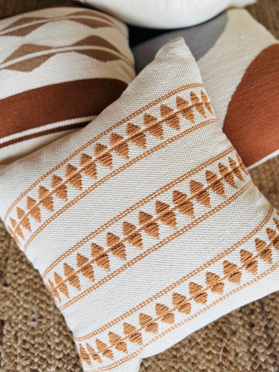 Handwoven Ally Designer Cotton Cushion Cover