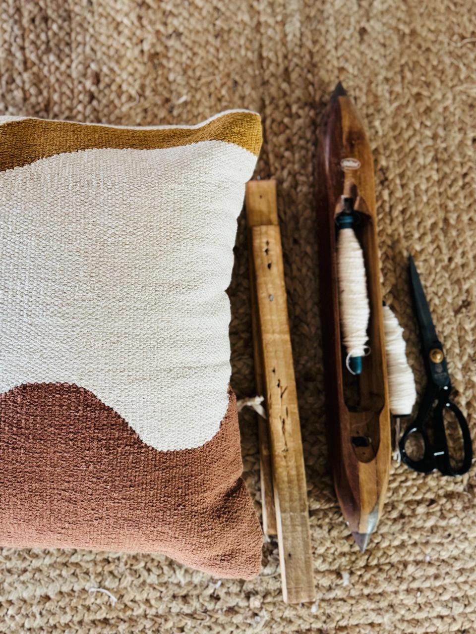 Designer Youd Handwoven Cotton  Cushion Cover