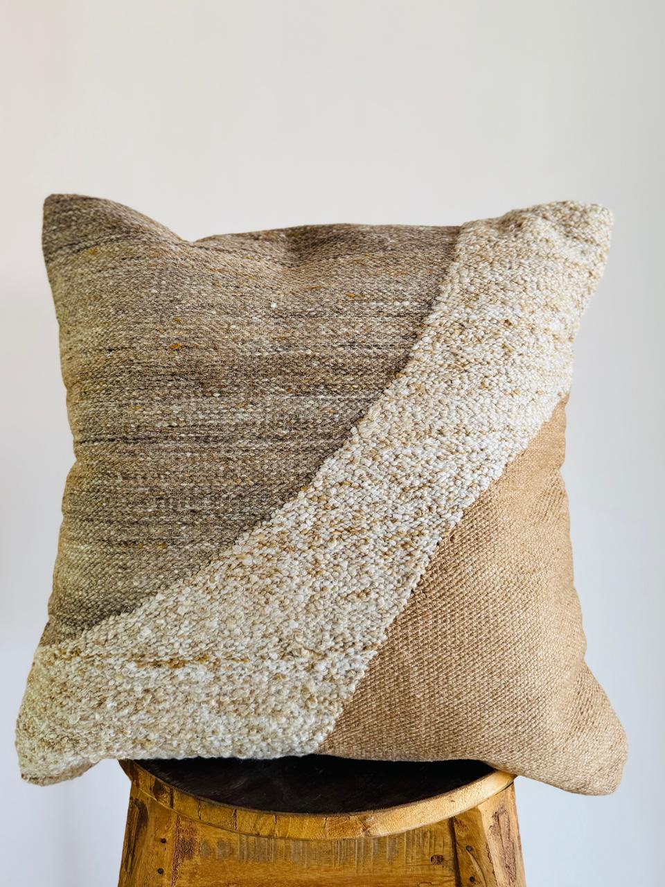 Marry Handwoven Designer Poly Cotton Cushion Cover