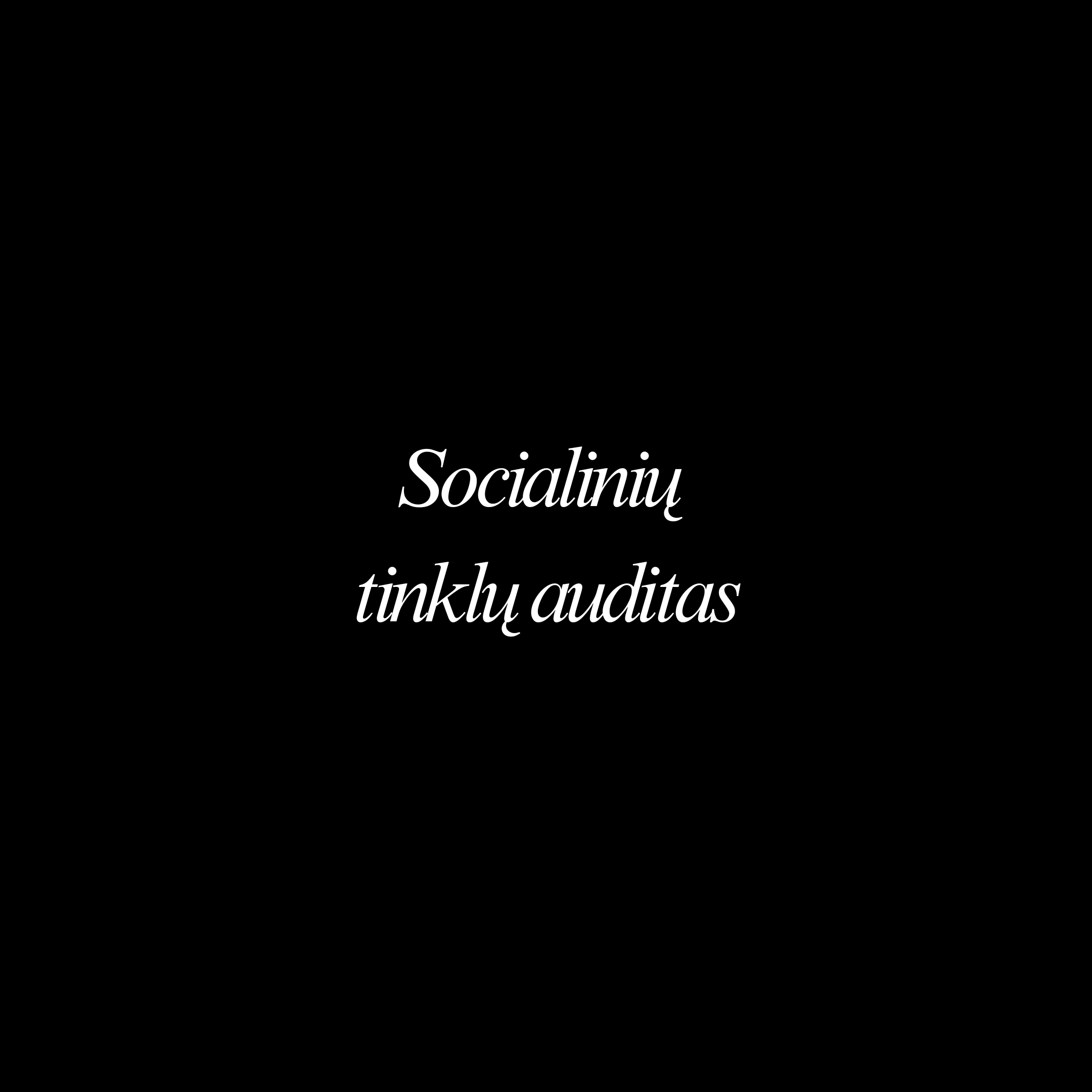 Socialinių tinklų auditas