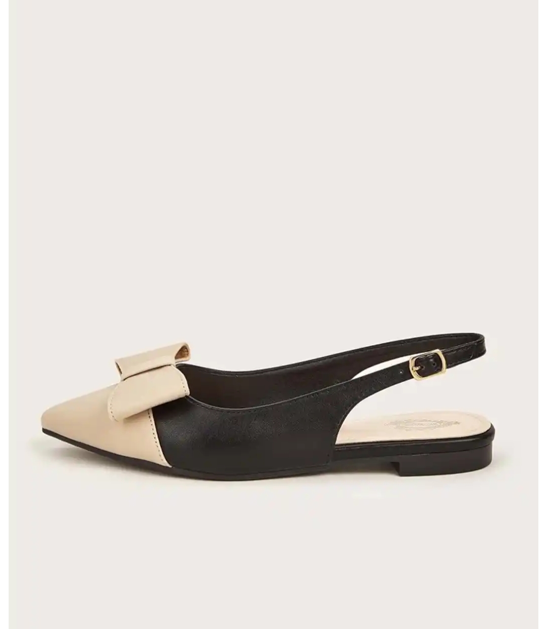 Elegant Bow Slingback Flats