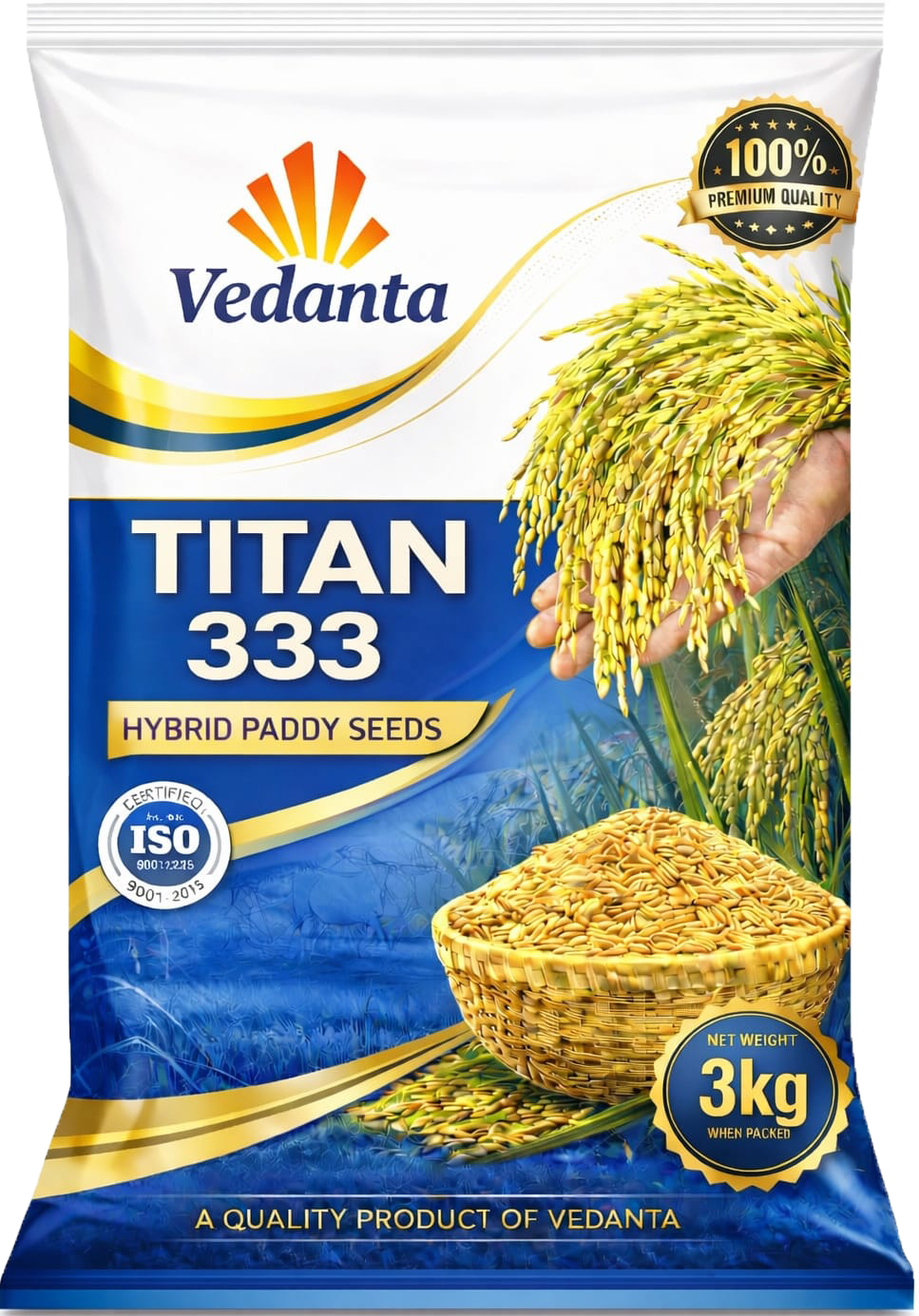 Titan 333 Hybrid Paddy Seeds