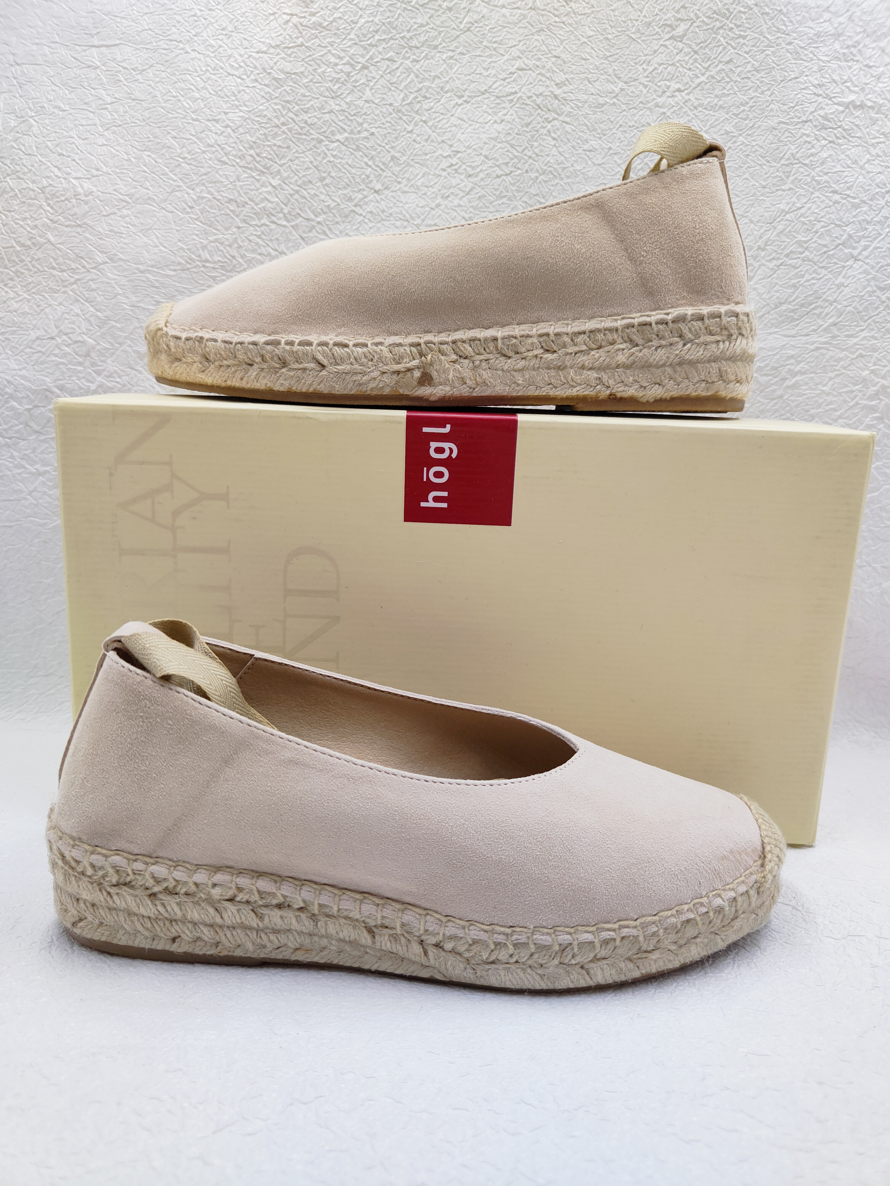 Högl Elba skórzane espadryle r. 36