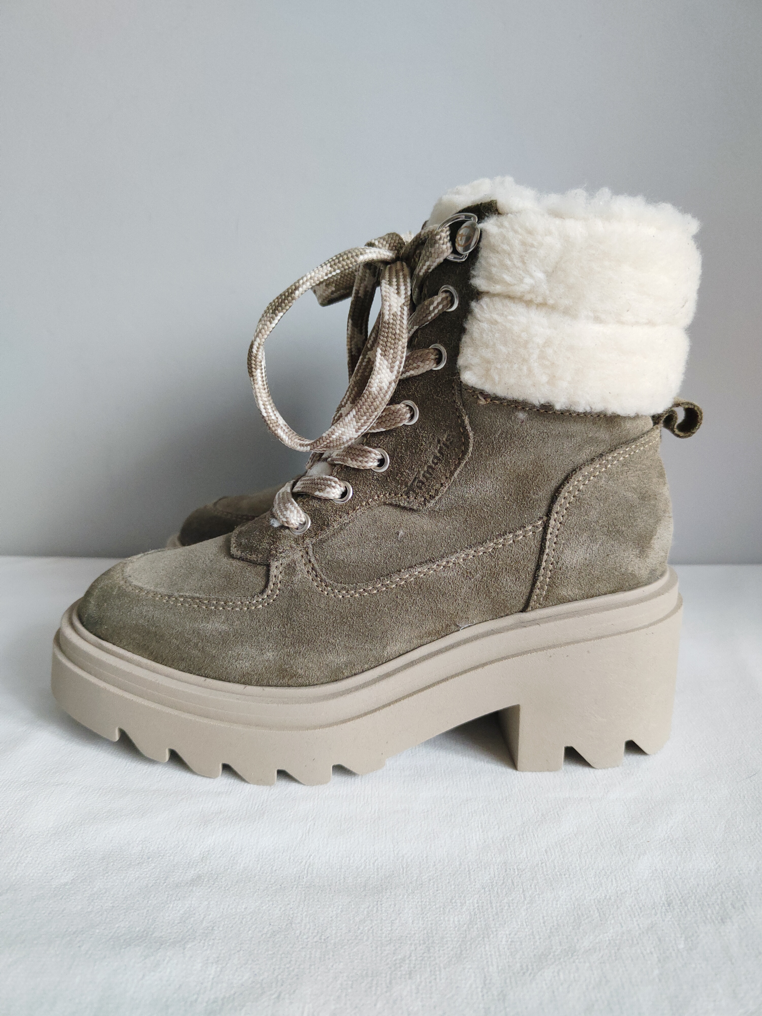 Tamaris skórzane botki r. 37