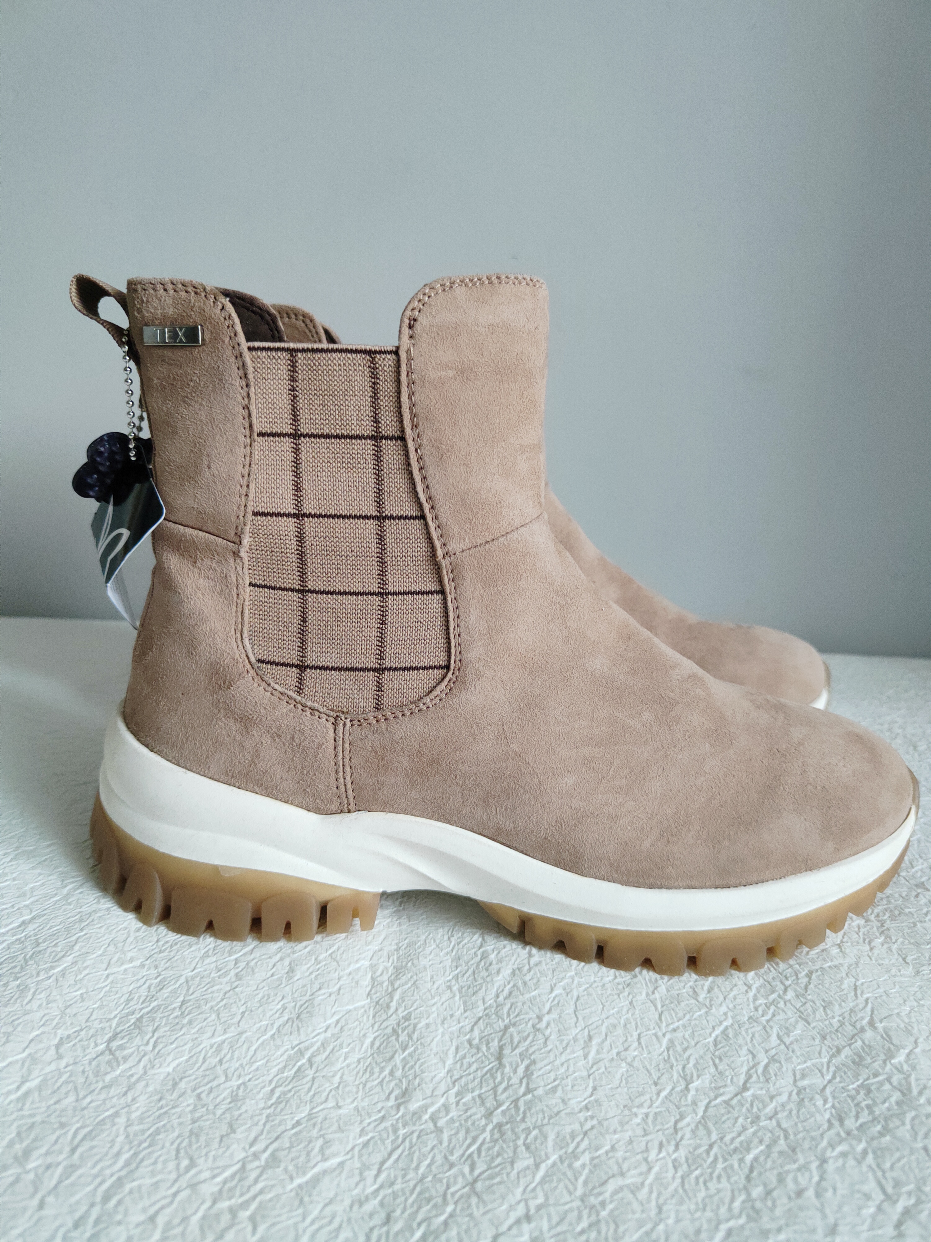 Caprice skórzane botki r. 38