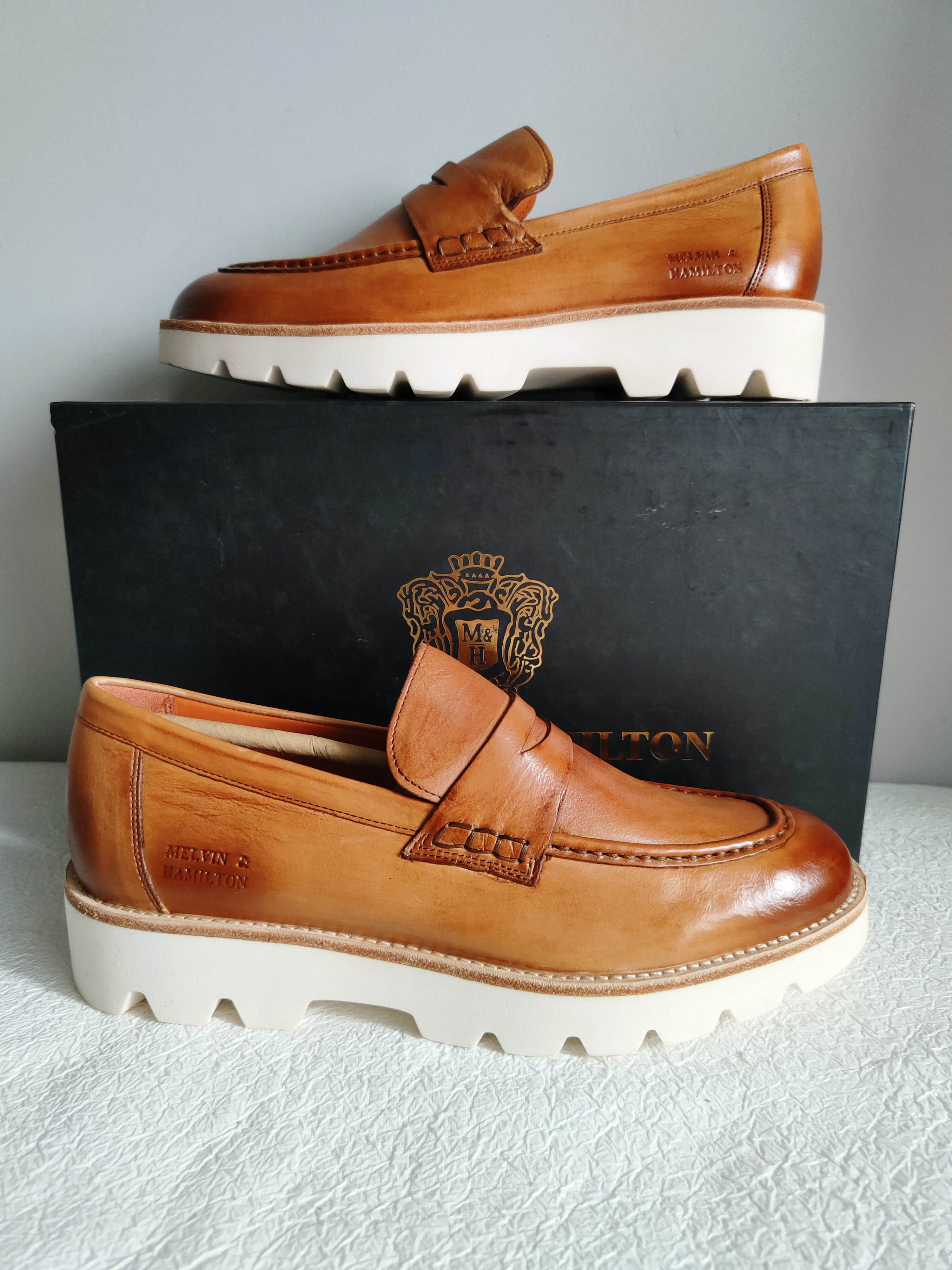 Melvin & Hamilton skórzane mokasyny r. 41